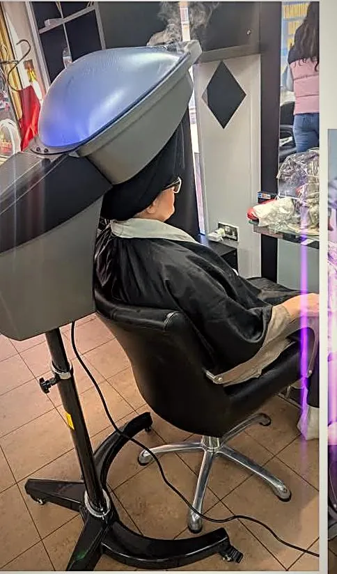 Ozone hair treatment in the salon